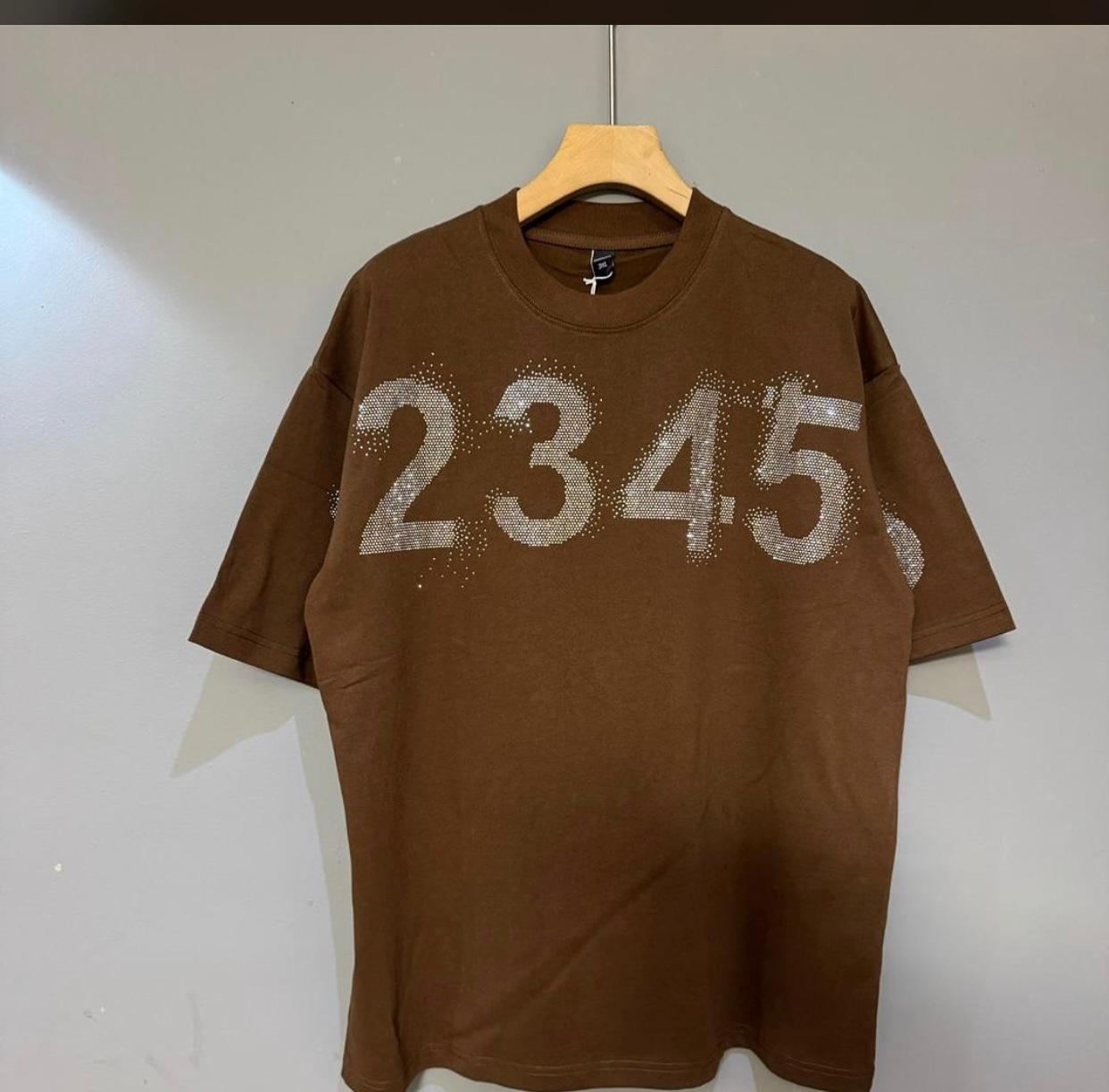 2345 Graphic Tee (Brown